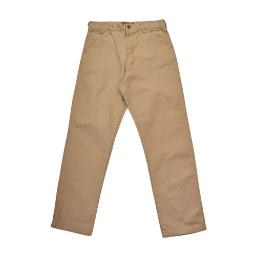 Iuter , Brown Work Pants ,Beige male, Sizes: