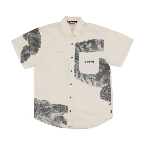 Iuter , Crocodile Beige Cotton Shirt ,Multicolor male, Sizes: