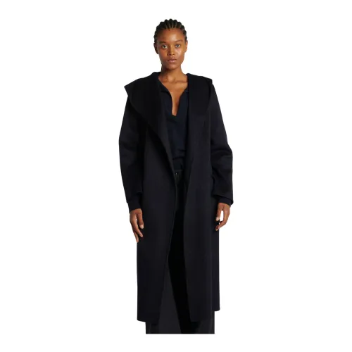 IVY OAK , Double Hooded Wool Coat ,Blue female, Sizes: