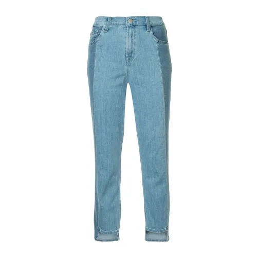 J Brand , Ruby High Rise Crop Cigarette Jeans ,Blue female, Sizes: