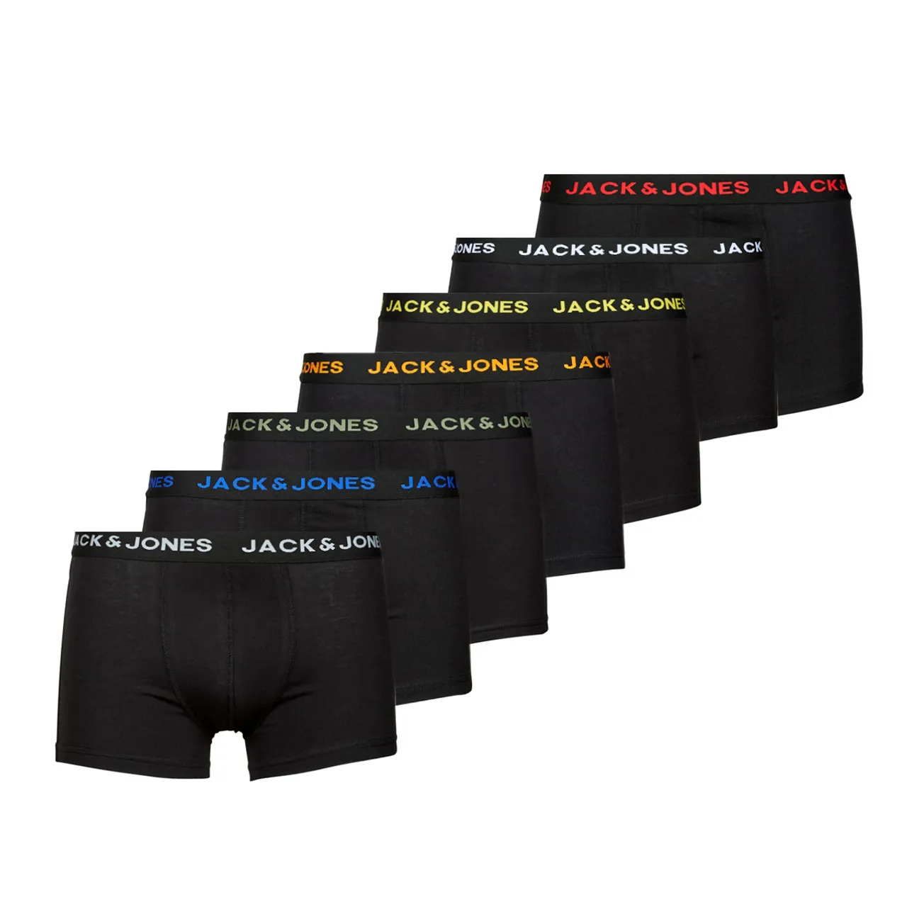 Jack & Jones  JACBASIC TRUNKS X7  men's Boxer shorts in Black