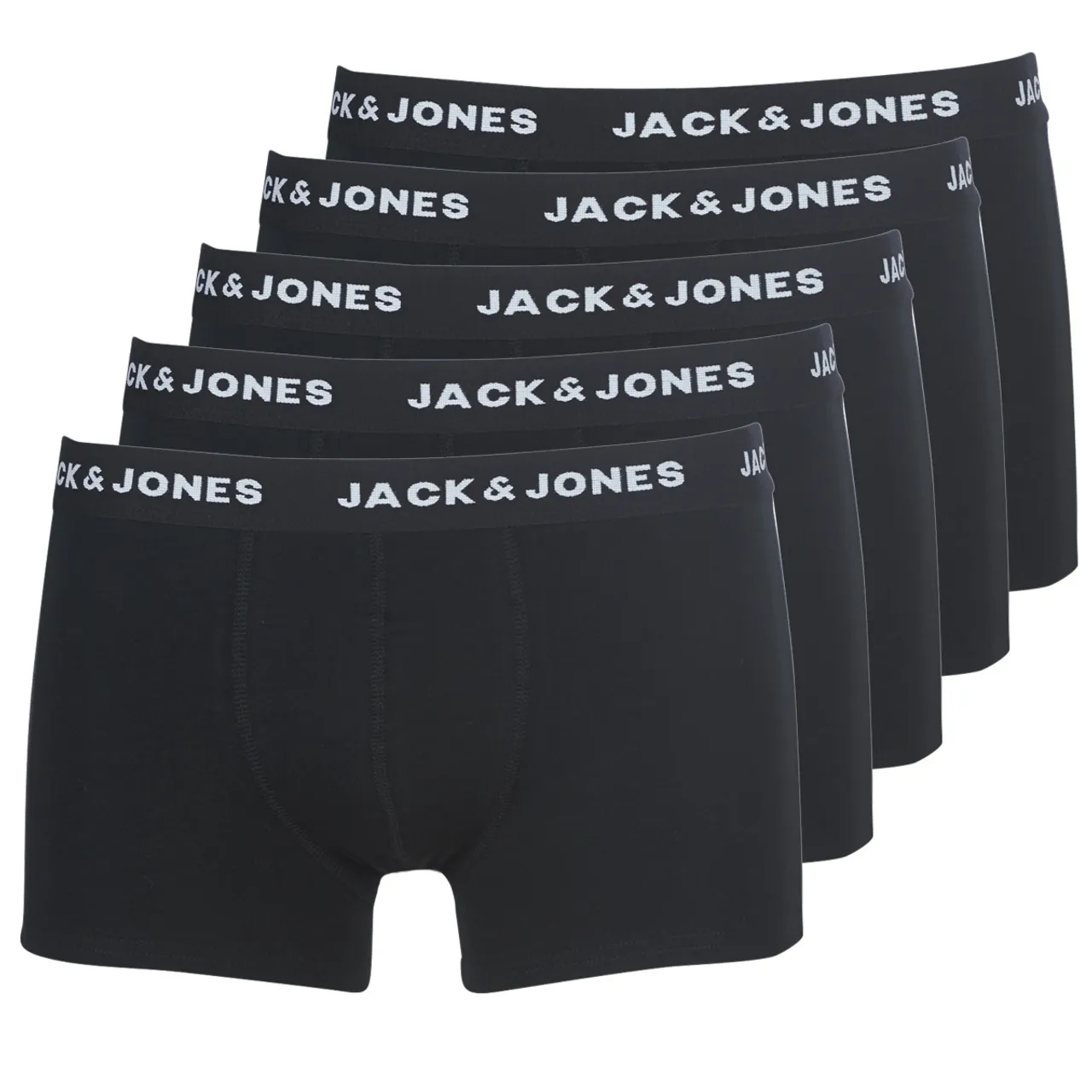 Jack & Jones  JACHUEY X 5  men's Boxer shorts in Black