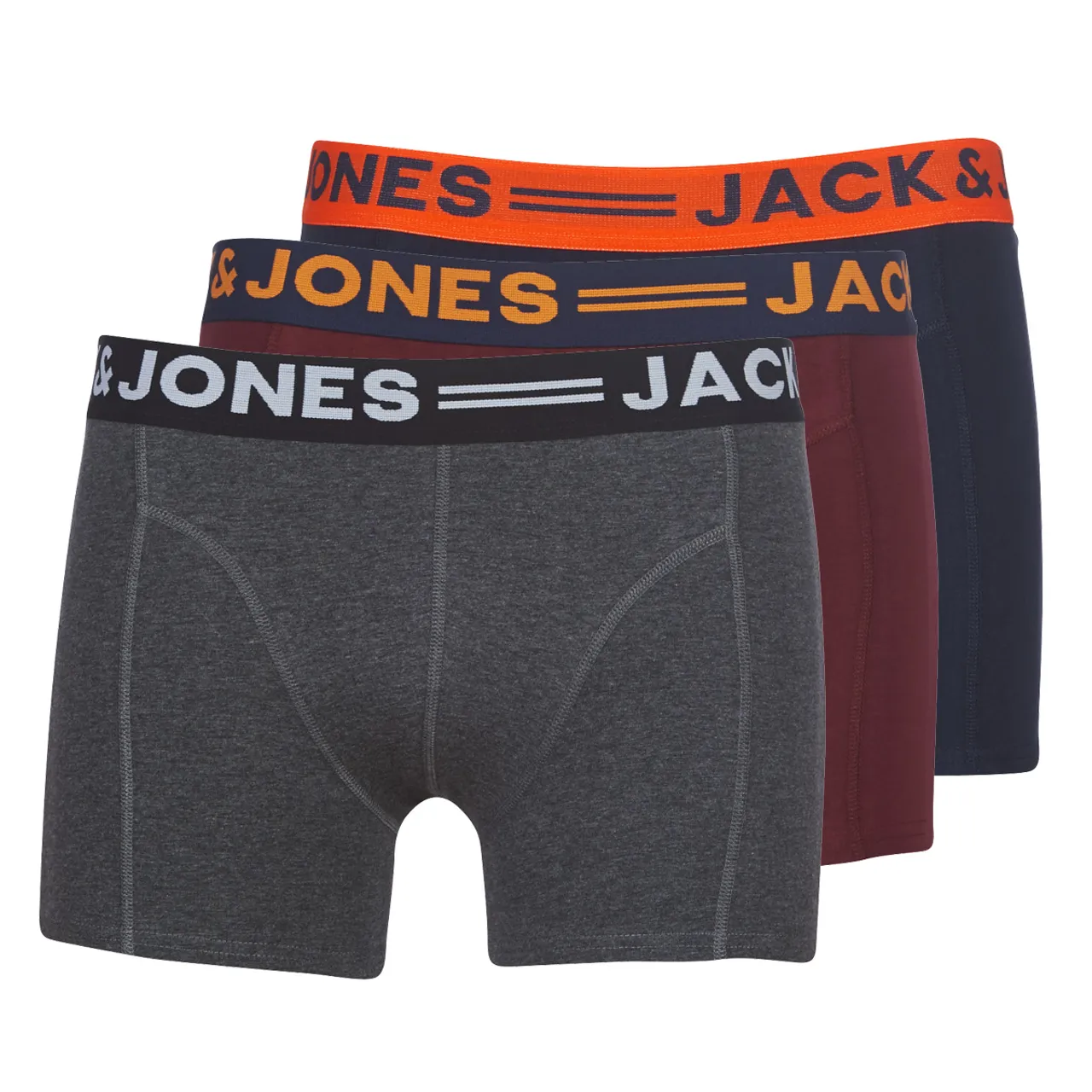 Jack & Jones  JACLICHFIELD X 3  men's Boxer shorts in Grey