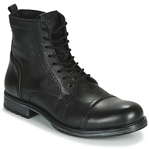 Jack & Jones  JFW RUSSEL LEATHER  men's Mid Boots in Black