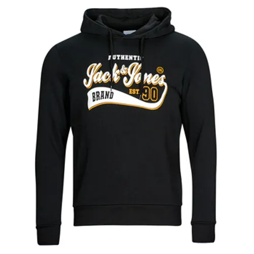 Jack & Jones  JJELOGO SWEAT HOOD 2 COL 23/24  men's Sweatshirt in Black