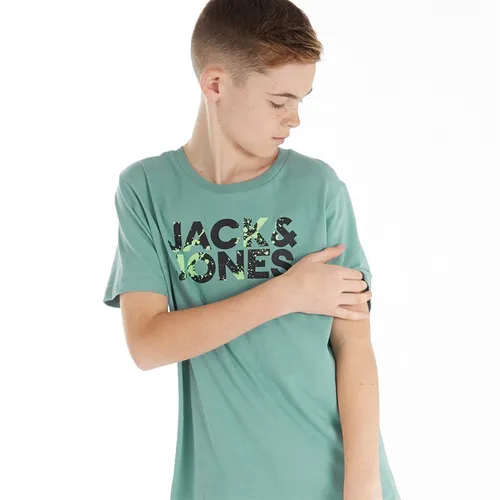 JACK AND JONES Boys Commercial Short Sleeve T-Shirt Trellis