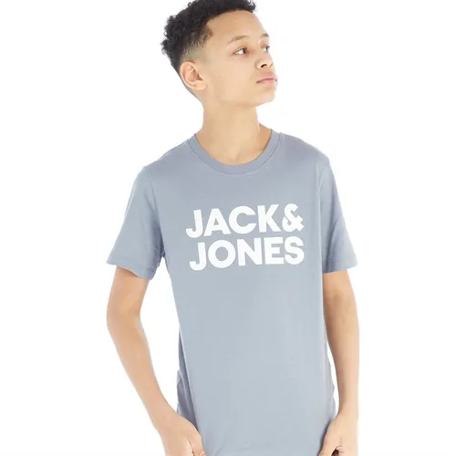 JACK AND JONES Boys Corp Logo T-Shirt Flint