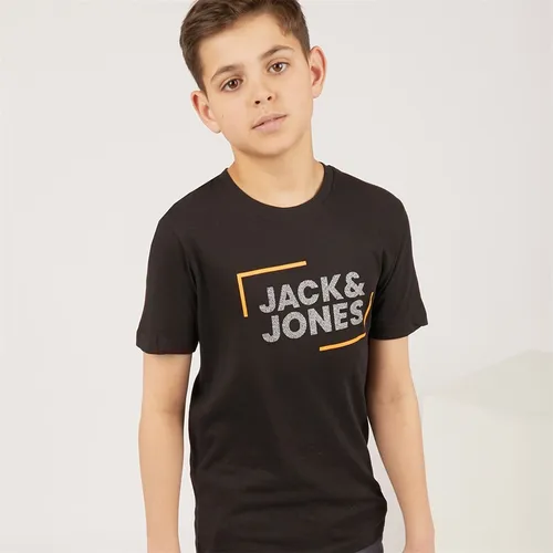 JACK AND JONES Boys Harvey Flow T-Shirt Black