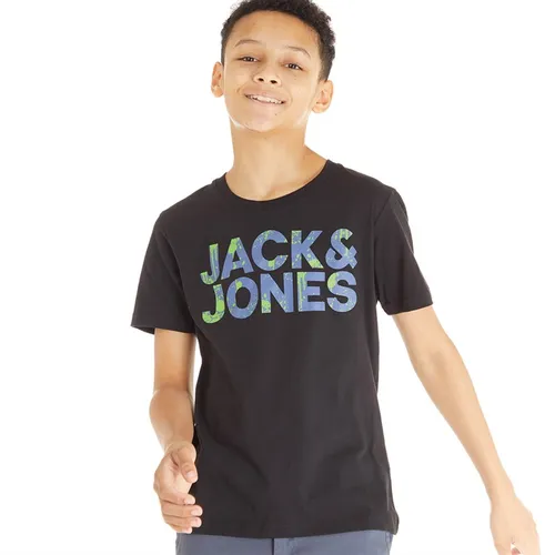 JACK AND JONES Boys T-Shirt Black