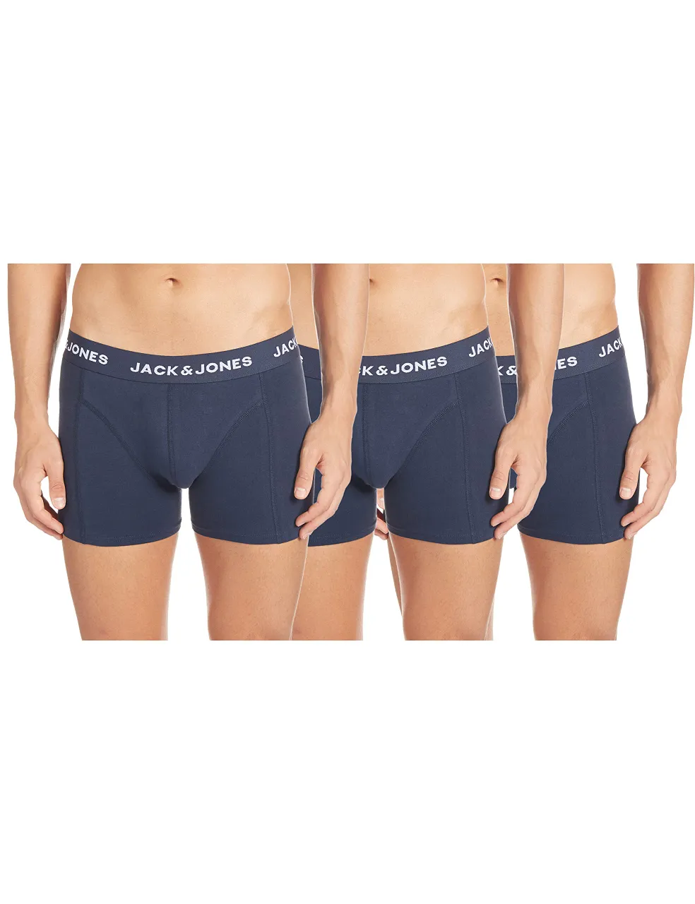 Jack and Jones Men Sense 3 Pack Trunks Mens Navy/Navy 2X