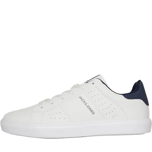 JACK AND JONES Mens Ealing Trainers White/Navy