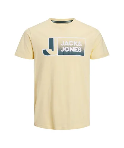 Jack & Jones and Boys T-Shirts Crew Neck Short Sleeve - Cream