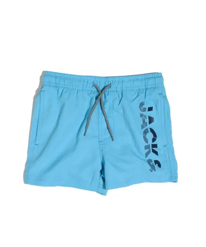 Jack & Jones Boys Boy's Aruba Swim Shorts in Blue