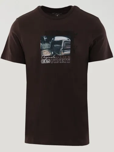 Jack & Jones Brown / Seal Brown Standard Fit Crew Neck T-Shirt
