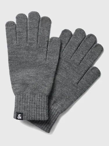 Jack & Jones Grey / Grey Melange Barry Knitted Gloves