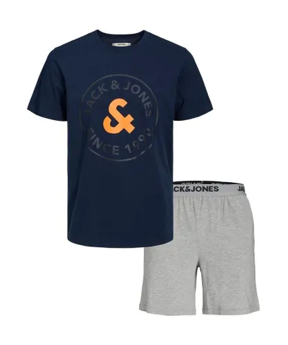 Jack & Jones Kids Boys T shirt Shorts Set Combo - Navy