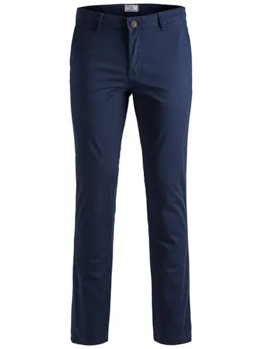 JACK & JONES Men Chino Trousers Stretch Pants Tapered Fit