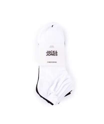 Jack & Jones Mens 7 Pack Logo Socks - Multicolour - One