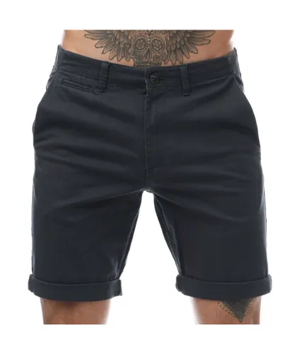 Jack & Jones Mens and Fred Chino Shorts in Navy Cotton