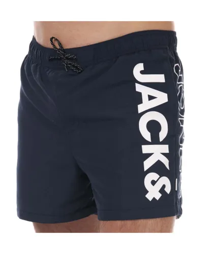 Jack & Jones Mens Aruba Swim Shorts in Navy