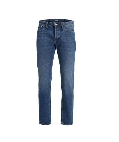 Jack & Jones Mens Chris Original Denim Jeans Loose Fit - Blue Cotton