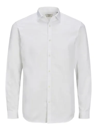 JACK & JONES Mens Crdiff Long Sleeve Shirt White