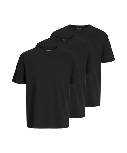 Jack & Jones Mens T-shirt - Black Cotton