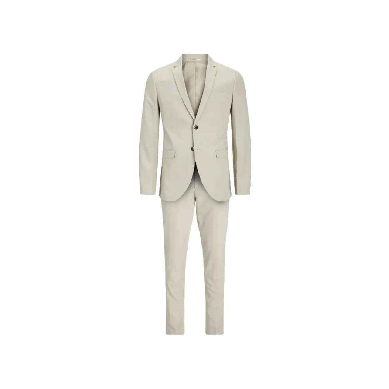 Jack & Jones , Stylish Single-Breasted Suit Set ,Beige male, Sizes: