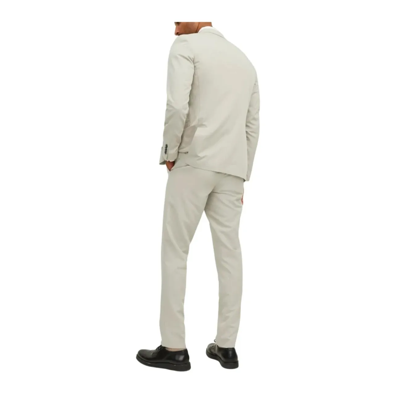 Jack & Jones , Stylish Single-Breasted Suit Set ,Beige male, Sizes: