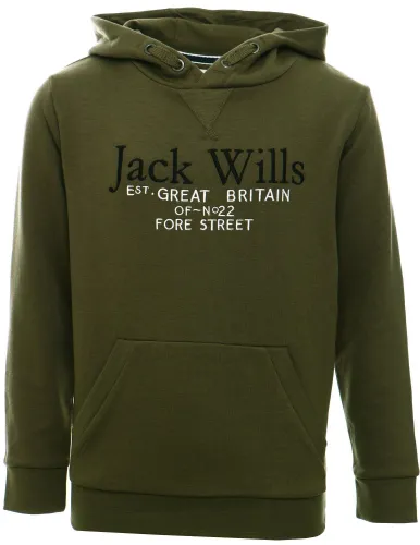 Jack Wills Grape Leaf Junior Script Crew Neck Sweatshirt