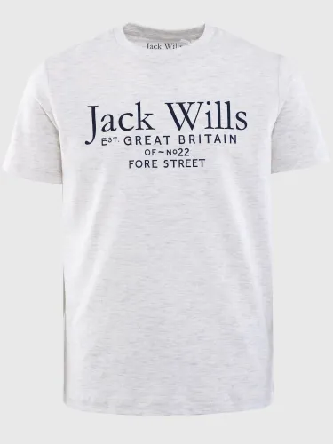 Jack Wills Grey Junior Script Printed T-Shirt