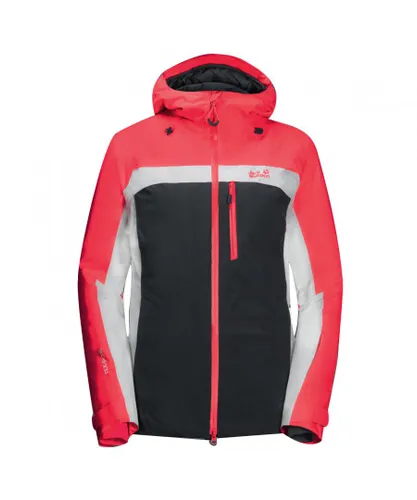 Jack Wolfskin Texapore Insulated Womens Pink/Black Snow Jacket Textile