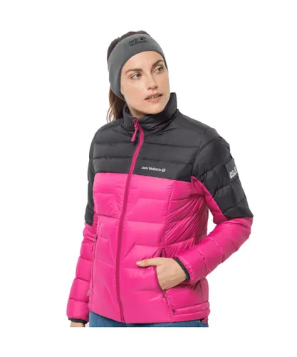 Jack Wolfskin Womens DNA Tundra Windproof Warm Down Coat - Pink