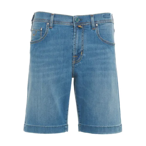 Jacob Cohën , Blue Shorts for Men ,Blue male, Sizes: