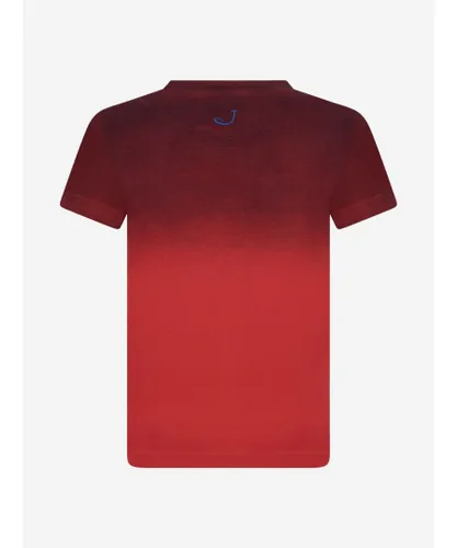 Jacob Cohen Boys Cotton Logo T-Shirt - Red