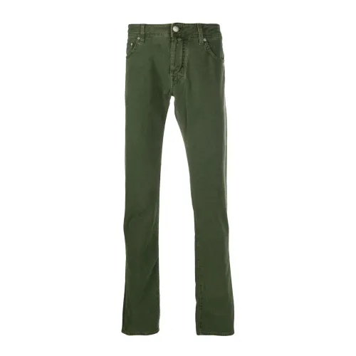 Jacob Cohën , Handmade Italian J688 Jeans ,Green male, Sizes: