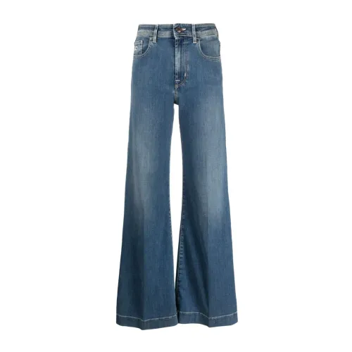 Jacob Cohën , High-Waist Bootcut Blue Jeans ,Blue female, Sizes: