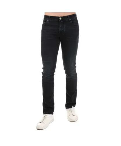Jacob Cohen Mens Nick Slim Jeans in Denim - Blue Cotton