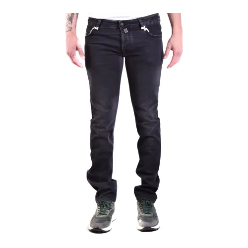 Jacob Cohën , Slim Fit Jeans ,Black male, Sizes: