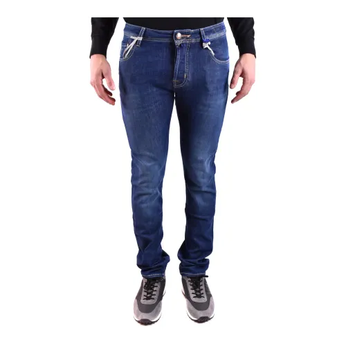 Jacob Cohën , Slim-Fit Jeans for Men ,Blue male, Sizes: