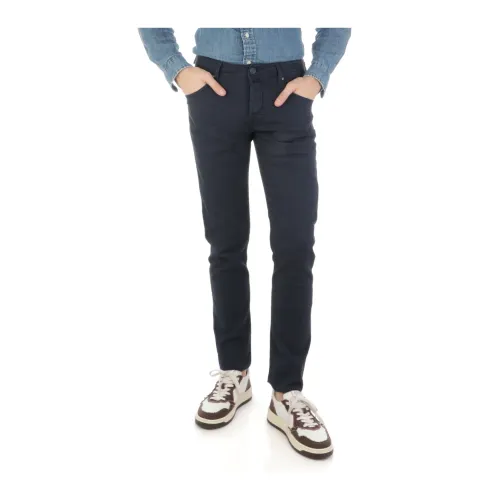 Jacob Cohën , Straight Jeans Upgrade, Missoni Blue Wool Scarf ,Blue male, Sizes: