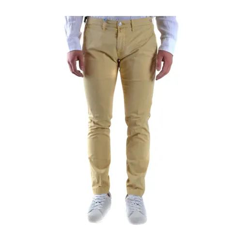 Jacob Cohën , Straight Pants, Yellow, Lioncomf06510205 ,Yellow male, Sizes: