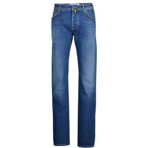 Jacob Cohën , Upgrade Your Denim Collection with These Men`s Straight Jeans ,Blue male, Sizes: