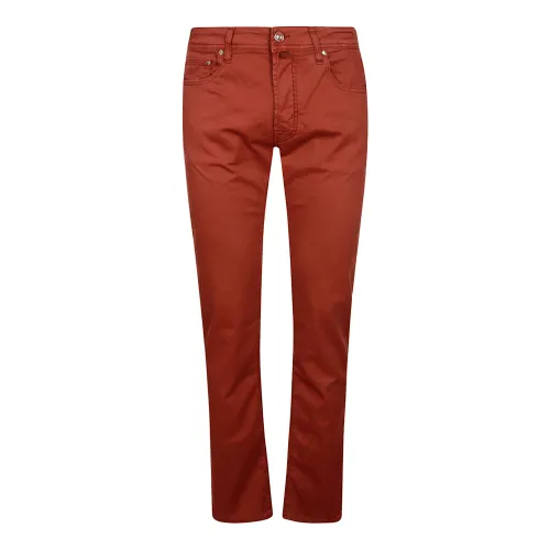Jacob Cohën , Upgrade Your Denim Look with Slim-Fit Jeans ,Brown male, Sizes: