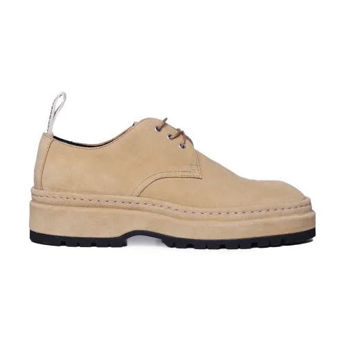 Jacquemus , Beige Flat Shoes with Cotton Blend ,Beige male, Sizes: