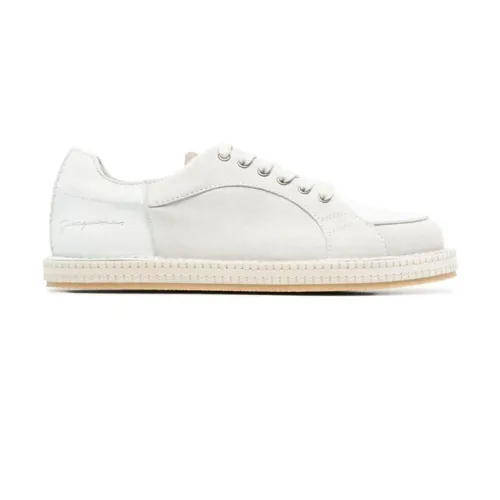 Jacquemus , Beige Suede Sneakers ,Beige male, Sizes: