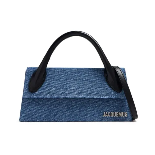 Jacquemus , Denim Blue Long Handle Shoulder Bag ,Blue female, Sizes: ONE SIZE