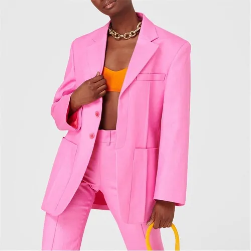 JACQUEMUS Le Veste D'Homme Oversized Suit Jacket - Pink