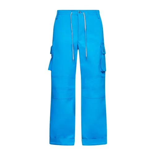 Jacquemus , Stylish Cotton Trousers for Men ,Blue male, Sizes: