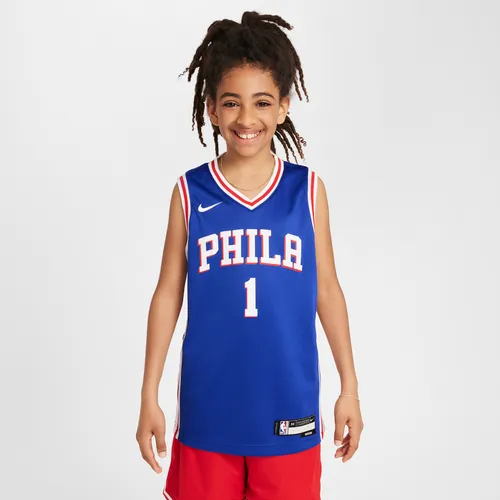 James Harden Philadelphia 76ers 2022/23 Icon Edition Older Kids' (Boys') Nike Dri-FIT NBA Swingman Jersey - Blue - Polyester